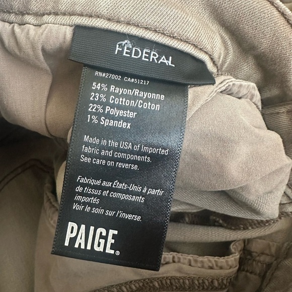 PAIGE DENIM Federal Jeans in Vintage Burnt Oak - Picture 4 of 4